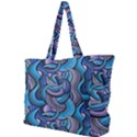 Blue Swirl Pattern Simple Shoulder Bag View1