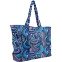 Blue Swirl Pattern Simple Shoulder Bag View2