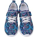 Blue Swirl Pattern Women s Velcro Strap Shoes View1