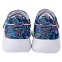 Blue Swirl Pattern Women s Velcro Strap Shoes View4