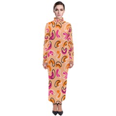 Beans Pattern Turtleneck Maxi Dress by designsbymallika