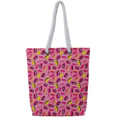 Beans Pattern 2 Full Print Rope Handle Tote (small) by designsbymallika