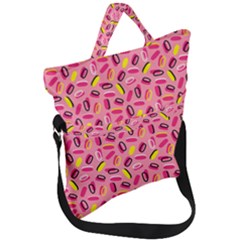 Beans Pattern 2 Fold Over Handle Tote Bag by designsbymallika