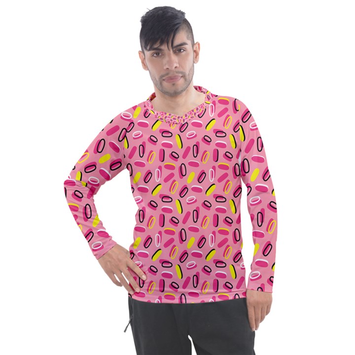 Beans Pattern 2 Men s Pique Long Sleeve Tee