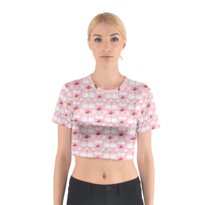 Love Birds Cotton Crop Top