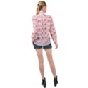 Love Birds High Neck Long Sleeve Chiffon Top View2