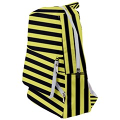 Wasp Stripes Pattern, Yellow And Black Lines, Bug Themed Travelers  Backpack by Casemiro