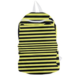 Wasp Stripes Pattern, Yellow And Black Lines, Bug Themed Foldable Lightweight Backpack by Casemiro