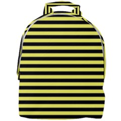 Wasp Stripes Pattern, Yellow And Black Lines, Bug Themed Mini Full Print Backpack by Casemiro