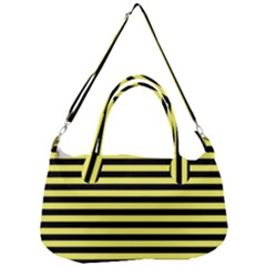 Wasp Stripes Pattern, Yellow And Black Lines, Bug Themed Removal Strap Handbag by Casemiro