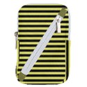 Wasp stripes pattern, yellow and black lines, bug themed Belt Pouch Bag (Large) View1