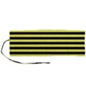 Wasp stripes pattern, yellow and black lines, bug themed Roll Up Canvas Pencil Holder (M) View1