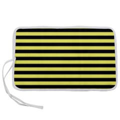 Wasp Stripes Pattern, Yellow And Black Lines, Bug Themed Pen Storage Case (l) by Casemiro