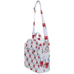 Poppies Pattern, Poppy Flower Symetric Theme, Floral Design Crossbody Day Bag by Casemiro