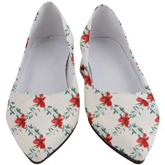 Poppies Pattern, Poppy Flower Symetric Theme, Floral Design Women s Block Heels  by Casemiro