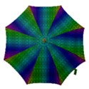 Rainbow colored scales pattern, full color palette, fish like Hook Handle Umbrellas (Large) View1