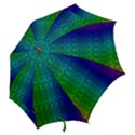 Rainbow colored scales pattern, full color palette, fish like Hook Handle Umbrellas (Large) View2