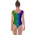 Rainbow colored scales pattern, full color palette, fish like Short Sleeve Leotard  View2