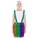 Rainbow colored scales pattern, full color palette, fish like Braces Suspender Skirt View1