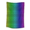 Rainbow colored scales pattern, full color palette, fish like Small Tapestry View1