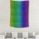 Rainbow colored scales pattern, full color palette, fish like Small Tapestry View2