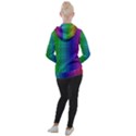 Rainbow colored scales pattern, full color palette, fish like Women s Hooded Pullover View2