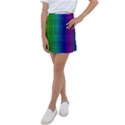 Rainbow colored scales pattern, full color palette, fish like Kids  Tennis Skirt View1