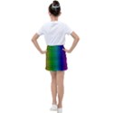 Rainbow colored scales pattern, full color palette, fish like Kids  Tennis Skirt View2