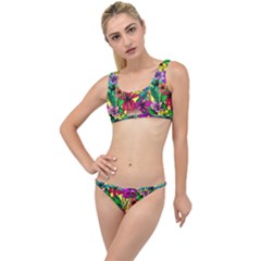 Hibiscus Flowers Pattern, Floral Theme, Rainbow Colors, Colorful Palette The Little Details Bikini Set by Casemiro