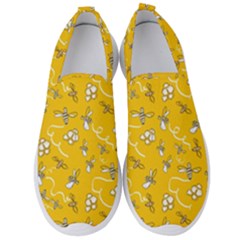 Honeybees Men s Slip On Sneakers by bloomingvinedesign