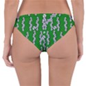 Cherry-blossoms Branch Decorative On A Field Of Fern Reversible Hipster Bikini Bottoms View2