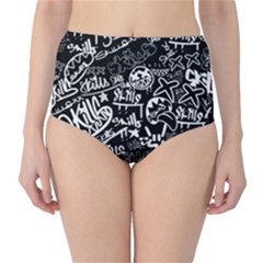 Skills-graffitijpeg Classic High-waist Bikini Bottoms by nnjaskills