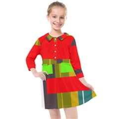 Serippy Kids  Quarter Sleeve Shirt Dress by SERIPPY