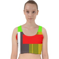 Serippy Velvet Racer Back Crop Top by SERIPPY