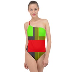 Serippy Classic One Shoulder Swimsuit