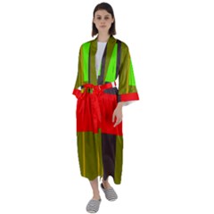 Serippy Maxi Satin Kimono