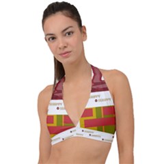 Serippy Halter Plunge Bikini Top