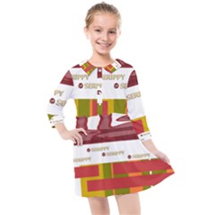 Serippy Kids  Quarter Sleeve Shirt Dress by SERIPPY