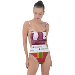 Serippy Tie Strap One Piece Swimsuit by SERIPPY