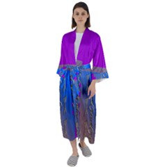 Serippy Maxi Satin Kimono