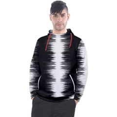 Black And White Noise, Sound Equalizer Pattern Men s Pullover Hoodie by Casemiro