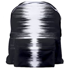 Black And White Noise, Sound Equalizer Pattern Giant Full Print Backpack by Casemiro