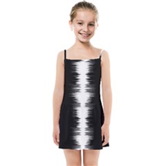 Black And White Noise, Sound Equalizer Pattern Kids  Summer Sun Dress