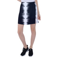 Black And White Noise, Sound Equalizer Pattern Tennis Skirt