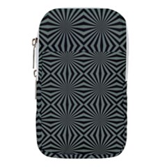 Geometric Pattern, Army Green And Black Lines, Regular Theme Waist Pouch (small) by Casemiro