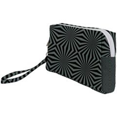 Geometric Pattern, Army Green And Black Lines, Regular Theme Wristlet Pouch Bag (small) by Casemiro