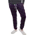 White and pink hearts at black, vector handrawn hearts pattern Men s Jogger Sweatpants View1