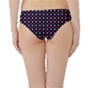 White and pink hearts at black, vector handrawn hearts pattern Hipster Bikini Bottoms View2