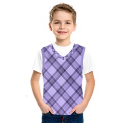 Pastel Purple And Steel Black Lines Pattern, Retro Tartan, Classic Plaid Kids  Sportswear by Casemiro