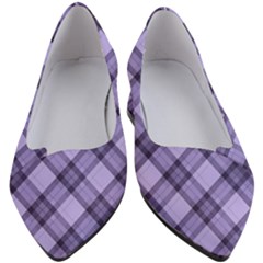 Pastel Purple And Steel Black Lines Pattern, Retro Tartan, Classic Plaid Women s Block Heels  by Casemiro